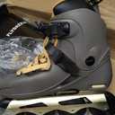 Inline Skates for Men Urban - Freeride Slalom City Street Skating, Hard Boot ABEC-9 Bearing Ankle Support, Bonus Insoles Laces, US 8.5-9