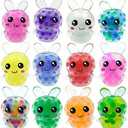 KatchOn, 12 Pcs Easter Squishy Toys, Easter Basket Stuffers, Easter Egg Fillers, Squeeze Toys, Fidget Toys for Adults, Easter Party Favors, Squishy Stress Ball Bunny Toys for Easter Decor