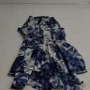 womens rompers for summer, Tie Dye One Piece Short Jumpsuit Rompers for women Medium (Blue)