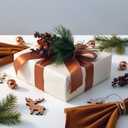 Geosar 48 Pieces Copper Christmas Tree Picks Glitter Berry Stems Artificial Small Picks, Pine Branches & Holly Berries Bulk Christmas Sprigs for DIY Xmas Wreath Crafts Gifts, Holiday Xmas Home Decor