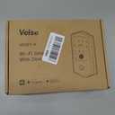 Veise VE027-K Built-in WiFi Smart Lock with 2 Knob, Fingerprint Keyless Entry Door Lock Handle Set for Front Door, App Remote Control, Electronic Digital Keypad Deadbolt, IP65 Waterproof, Matte Black
