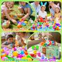 100 Pack Prefilled Easter Eggs with Toys Inside,Plastic Eggs Fillers, Easter Basket Stuffers, Party Favors Supplies, Classroom Prizes Bulk Toys, Easter Hunt Gifts