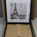 Hongkee 11x11 Black Picture Frame set of 3, Made of Wooden Square Photo frame - Displays 8x8 Picture With Mat or 11 x 11 Without Mat, Desktop and Wall Mounting Collage Frame set