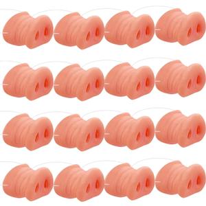 12 Pack Halloween Pig Nose Pig Snout Costume Cosplay Pig Nose with Elastic Band for Halloween Party Supplies