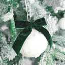 Vintage Forest Green Velvet Ribbon 3/8 Inch Wide 50 Yards for Christmas Tree Gift Wrapping Flower Bouquet Home Decoration DIY Projects