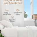 Good Sleep Bedding Split King Sheets Sets for Adjustable Bed Cotton, Luxury Sheets, Egyptian Cotton Sheets, 5 Piece 100% Cotton Split King Sheet Set, Sateen Weave, 2 Fitted - 16" Deep Pocket, White