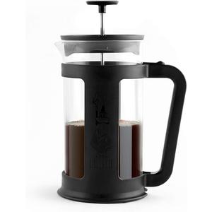Bialetti Coffee Press Smart, French Press for coffee or tea, borosilicate glass container, dishwasher safe, 1 L - 34 Oz (8-cup), Black