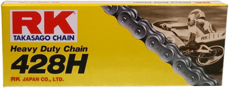 RK Racing Chain M428H-106 (428 Series) 106-Links Standard Non O-Ring Chain with Connecting Link