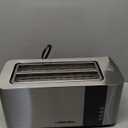 Mueller UltraToast Full Stainless Steel Toaster 4 Slice, Long Extra-Wide Slots for Bagels and Waffles, 6 Browning Levels, LED Display, Cancel/Defrost/Reheat Functions & Removable Tray, Kitchen Gadgets