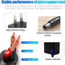 9V Power Supply 2A Max 9Volt Power Adapter DC 9V Power Cord with 5.5x2.1mm Plug 10ft Extension Power Cable for 9Volt 2000mA 1600mA 1000mA 600mA 500mA Devices