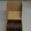 6-Pack Wide Mouth Wooden Mason Jar Lids for Ball/Mason Jars, Reusable Acacia Wood Mason Jar Lids with Airtight Silicone Seal Perfect for Dry Food Storage (Brown)