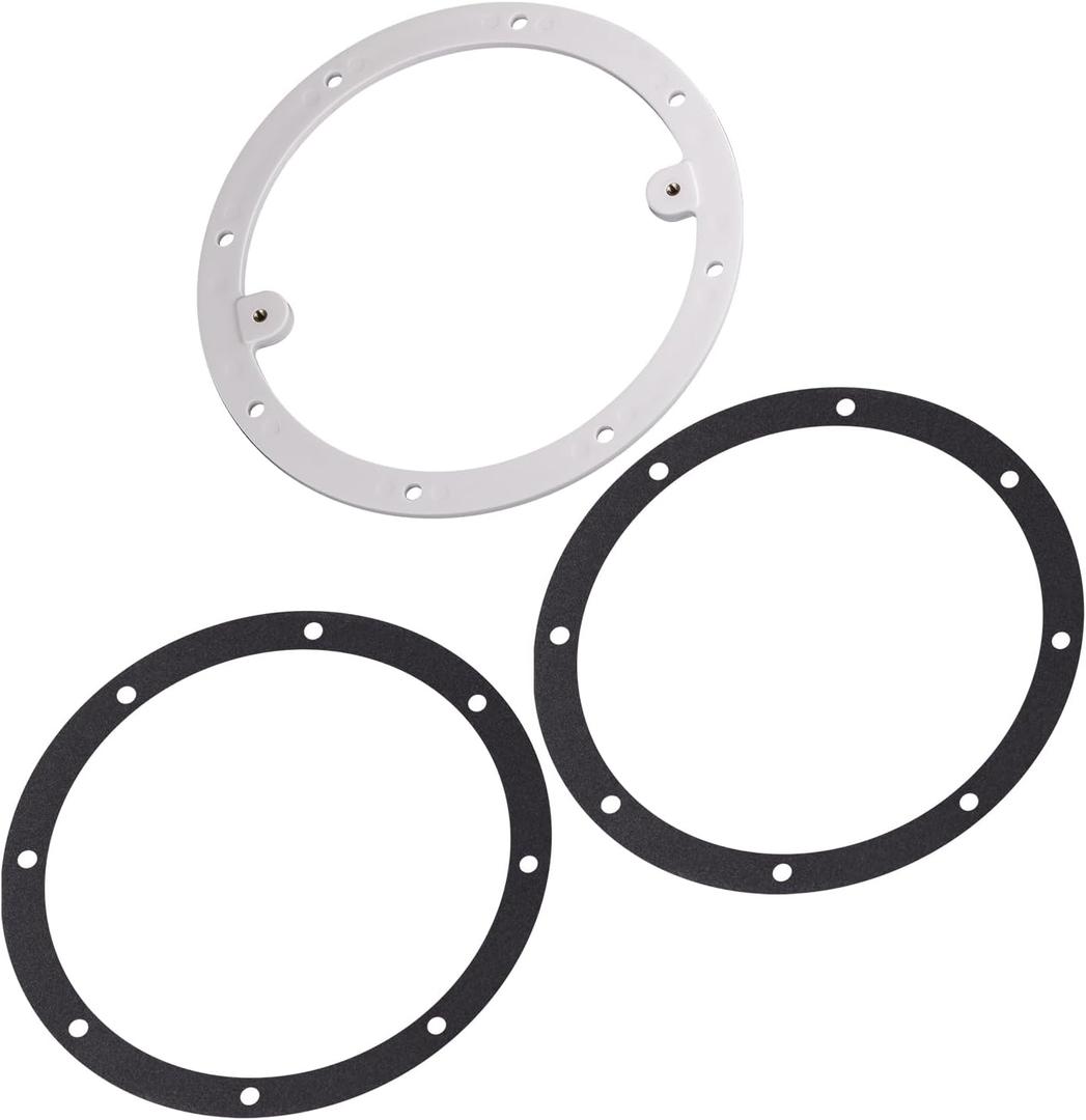 7 7/8" Drain Ring WGX1048B & Gaskets SPX1048D Compatible with Hayward(1Pcs Main Drain Securing Frame & 2Pcs Fiber Gaskets)