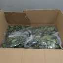 28" Artificial Boxwood Ball Bush, UV Resistant Topiary Tree Faux Boxwood Ball Shaped Porch Bushes with Ground Spike Artificial Bushes for Outdoors Front Door Decor Home Garden (4, Green)