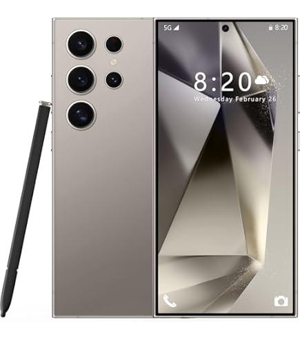 Unlocked Cell Phone C24 Ultra, Android 14 Smartphone, 12GB+512GB, 6800mAh Battery, 48MP+108MP Camera Mobile Phone, 3040 * 1440 HD, 6.7'' Screen Cell Phone,5G Phone, Built in Pen, Dual SIM