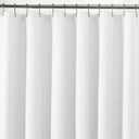 Maytex Waterproof Fabric Shower Curtain or Liner White