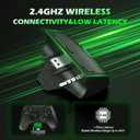 BINNUNE Wireless Gaming Headset for Xbox Series X/S, Xbox One, PS5, 120H Ultra-Long Battery, Bluetooth 5.3 Gaming Headphones with Noise-Canceling Mic, Comfortable Over-Ear Headphones,Green