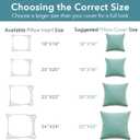 Oubonun 22x22 Throw Pillows Inserts, 2 Pack Square Decorative Pillows Inserts, Soft Fluffy Plump Pillow Sham Stuffer for Bed Couch Sofa Cushion