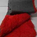 Red Area Rug 6x9, Fluffy Shag Area Rug for Bedroom Living Room Dorm Nursery Kids Room, Non-Slip Modern Soft Plush Floor Carpets, Home Decor Aesthetic