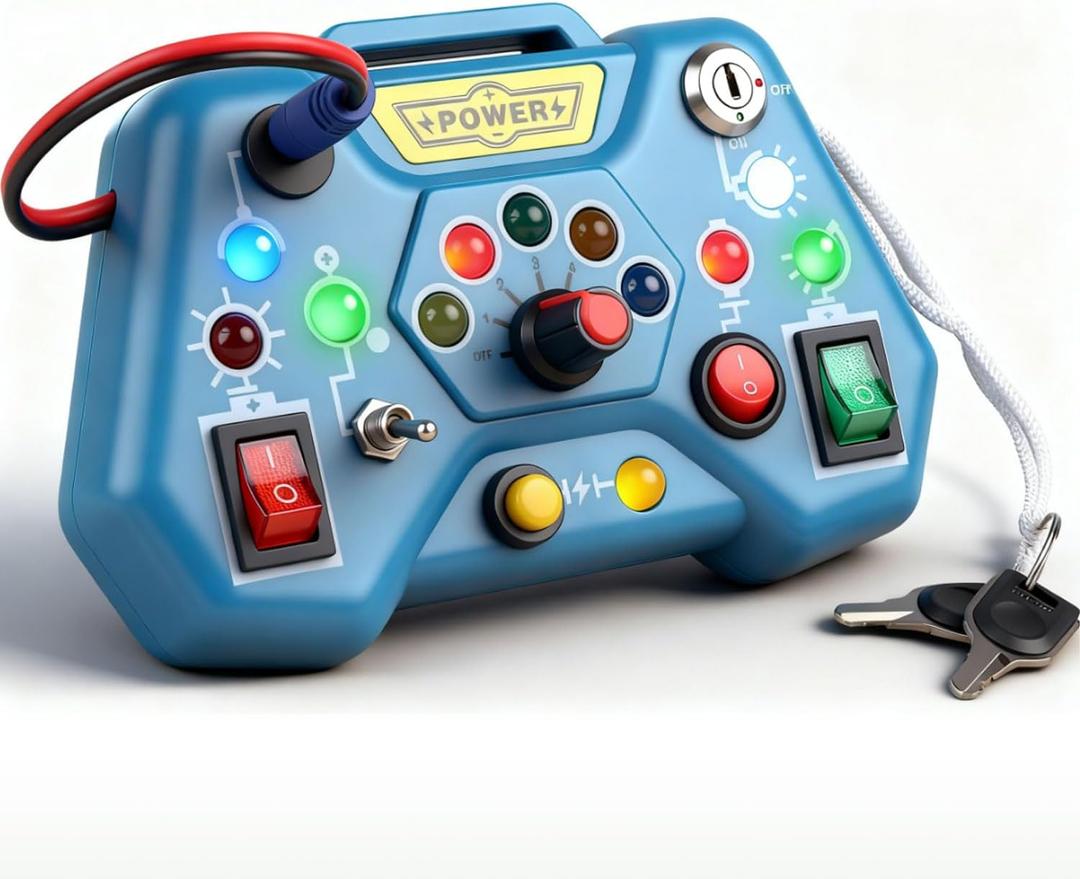 Toddler Busy Board for 2-4, Montessori Sensory Board, Sensory Toys for Toddlers 1-4 Year Old, 18 Month Old Toys, Toy for 2 Year Old Boy, One Year Old Boy & Girls Birthday Gift