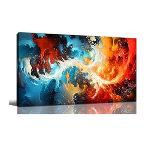 Abstract Pictures Canvas Wall Art for Living Room Bedroom Wall Decor Wall Art Print Paitnings for Home Decor Morden Artwork (59x29in) With Frame