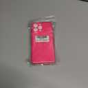 2 x Qviskteme for iPhone XR Case,with [1 x Tempered Glass Screen Protector] [Clear Glitter] Cute Bling Sparkly Phone Case Shockproof Protective Slim Soft Silicone Cover for Women Girls,6.1-Inch(Hot Pink)