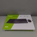 seenda Bluetooth Ergonomic Keyboard and Mouse, COE310 3 Multi-Device Connectivity, Rechargeable Wave Wireless Keyboard Mouse Combo, Compatible for Windows/macOS/PC/Laptop/MacBook/iPad - Black