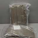 SecosAutoparts Driver & Passenger Side Bottom & Top Leather Seat Covers Parchment Tan Compatible with Ford F250 F350 Lariat 2001