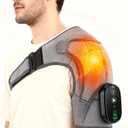 Shoulder Heating Pad with Massage Cordless, Shoulder Massager for Pain Deep Tissue, Heated Shoulder Wrap with Massage