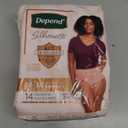 Depend Silhouette Adult Diapers, Incontinence & Postpartum Bladder Leak Underwear for Women, Maximum Absorbency, Medium, Pink, 14 Count