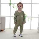 LXKIKMM Toddler Baby Boys Pilot Jumpsuit Set Toddler Outfits with Cap and Scoks (Green)