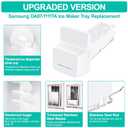 Upgraded DA97-11117A Refrigerator Ice Bin Replacement Compatible with Samsung Refrigerator Ice Maker Tray & Auger Assembly RF4287HARS,RFG296HDB, RFG297AARS,RFG298HDRS Ice Bucket Replacement Parts