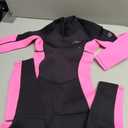 Hevto Kids Wetsuit for Girls Toddler Size 6 Year Child Youth 3/2mm Neoprene Wet Suit Full Thermal Swimsuit Swimming in Cold Water (K1-Pink, Size 6)