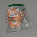 Bear Ears Headband and Tail Set for Adult, Bear Costume Animal Ears Costume with Red Heart Patch Accessory Set (Orange)