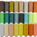 60 Color Polyester Threads - 250 Yard Per Spools Sewing Kit All Purpose for Hand & Machine Sewing