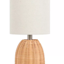 Rattan Natural Accent Table Lamp 2 Pieces