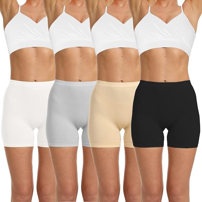 LALESTE Anti Chafing Slip Shorts for Women Under Dress Smooth Seamless Boxer Briefs Long Leg Boyshorts Underwear M