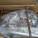 WERMAH Hose Reel Cart with Hose Guide, 4 Wheels Hose Cart, Holds 300ft 5/8"