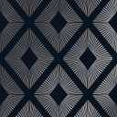 NEXT Deco Triangle Navy Wallpaper , size 396"L x 20.5"W, (Navy)