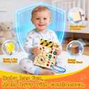 Grarain Busy Board for Toddlers - Montessori Educational Toy for 1-3 Year Old Boys & Girls | Travel-Friendly Sensory Learning Activity | Ideal for Kids with Autism(Clocks Busy Board)