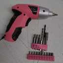 Hi-Spec Electric Screwdriver 27pc 3.6V Pink USB Small Power Screwdriver Set. Cordless & Rechargeable with Driver Bit Set