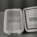 CROWNFUL Mini Fridge, 4 Liter/6 Can Portable Cooler and Warmer Personal Refrigerator for Skin Care, Cosmetics, Beverage, Food,Great for Bedroom, Office, Car, Dorm, ETL Listed (White)