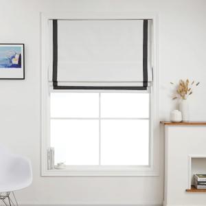 Everyday Celebration Greenwich Blackout Cordless Roman Shade, 39"x64" Black