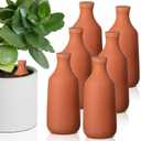 6 Pcs 24oz Ollas Terracotta Watering Pots Self Watering Planter Insert Terracotta Globes Clay for Outdoor Indoor Garden Plants, Easy to Refill