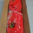 M2cbridge Artificial Christmas Flowers Red Velvet Poinsettia Floral Picks for Christmas Wreath Tree Ornaments(6pcs Large Red)