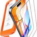 UltraGlass UNBREAK Top 9H+ Glass for iPhone 15 Pro Screen Protector [No.1 Military Grade Shatterproof & Longest Durable] Screen Protector 15 Pro Tempered Glass Full Coverage Easy Installation, 2 Pack