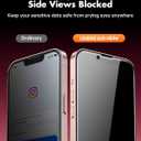 UNBREAKcable 2PCS Screen Protector for iPhone 13-1 Privacy Tempered Glass+1 Clear Glass Double Shatterproof [Easy Installation Frame] [9H Hardness] [Case Friendly] Anti-Scratch for iPhone 6.1 inch