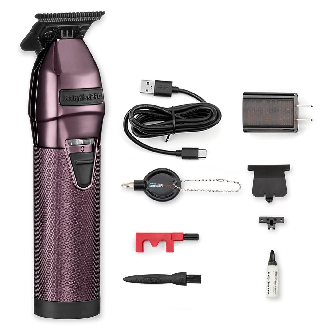 BaBylissPRO LimitedFX Purple All-Metal Lithium Hair Trimmer