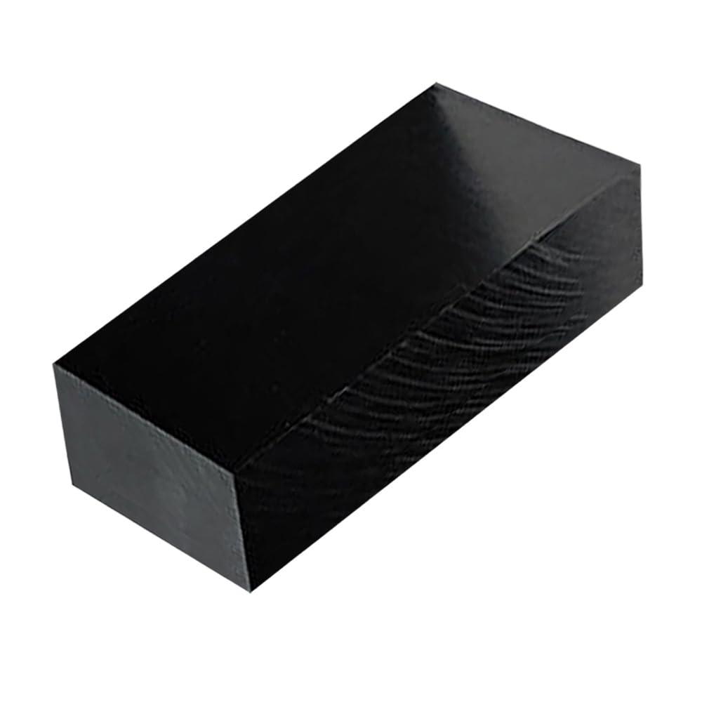 High-Density Polyethylene (HDPE) Plastic Block 2" Thick - 3" x 6" HDPE Plastic Sheet for Machining,Home Improvements,DIY Projects(Black PE Block 1 PCS)