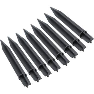 8PCS Torch Stake 8.26 Inch Pathway Light Stake Plastic Path Light Replacement ABS Plastic Stake Solar Stake for Garden, Pathway Lamps(Head Mounting Dia 0.82 Inch)