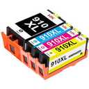910XL Ink Cartridges for HP Printers Latest Chip Replacement for HP 910XL Ink Cartridges Combo Pack for HP 910 Ink Work for HP OfficeJet Pro 8020 8010 8035 8025 8028 8030 8015 8018 8022 Printer 910